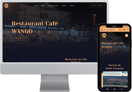 création site vitrine cafe wango - digital agency karuweb