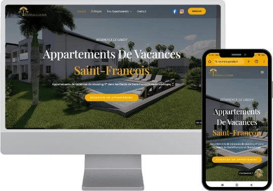 création site vitrine ravinala gwada - digital agency karuweb